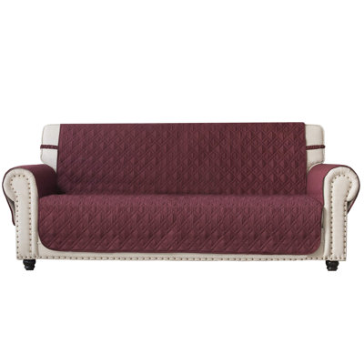 Housse pour canapé Couch 100% imperméable et antidérapante Housse de protection pour meubles pour chiens, enfants et animaux de compagnie Housse de canapé lavable à la machine (bourgogne, 68 po)