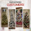 Sapin de Noël artificiel pré-éclairé avec flocage de cachemire-707413066
