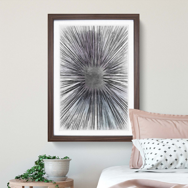 Lost in Space in Abstract - Picture Frame Graphic Art Print, Walnut, 76cm H x 50cm W x 2cm D