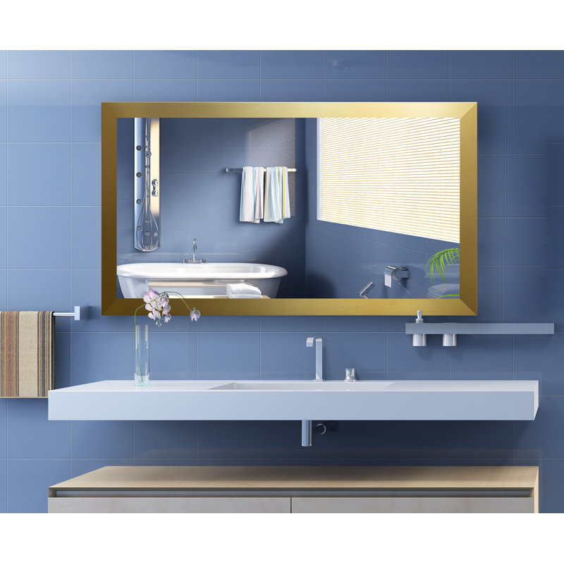 Miroir Coles en or, 38,5 po x 71,5 po