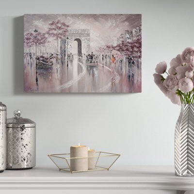 " Vintage Glimpse, Paris Flair I " by Isabella Karolewicz Painting Print