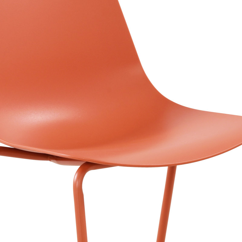 Isla Stackable Dining Chair (Set Of 4), Orange