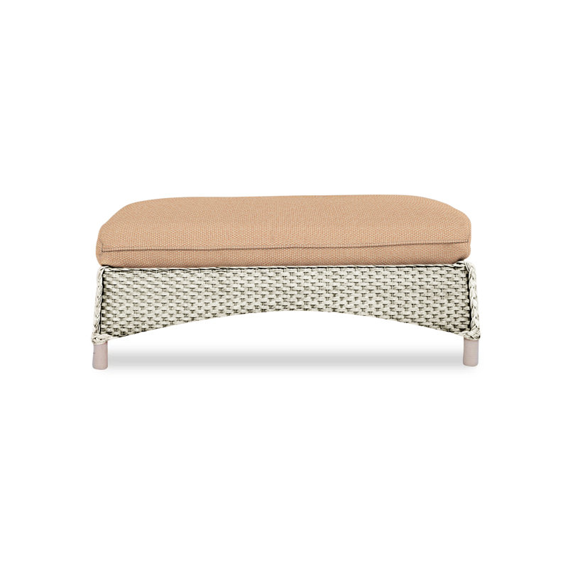 Mandalay Outdoor Ottoman, Demo Skyway, Linen