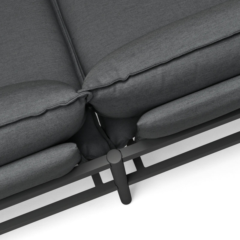 Terra Outdoor 3 - Seat Patio Sofa, Charcoal