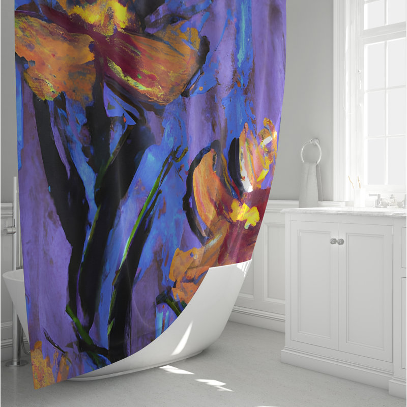 Rideau de douche Curameng, 72" H x 70" W