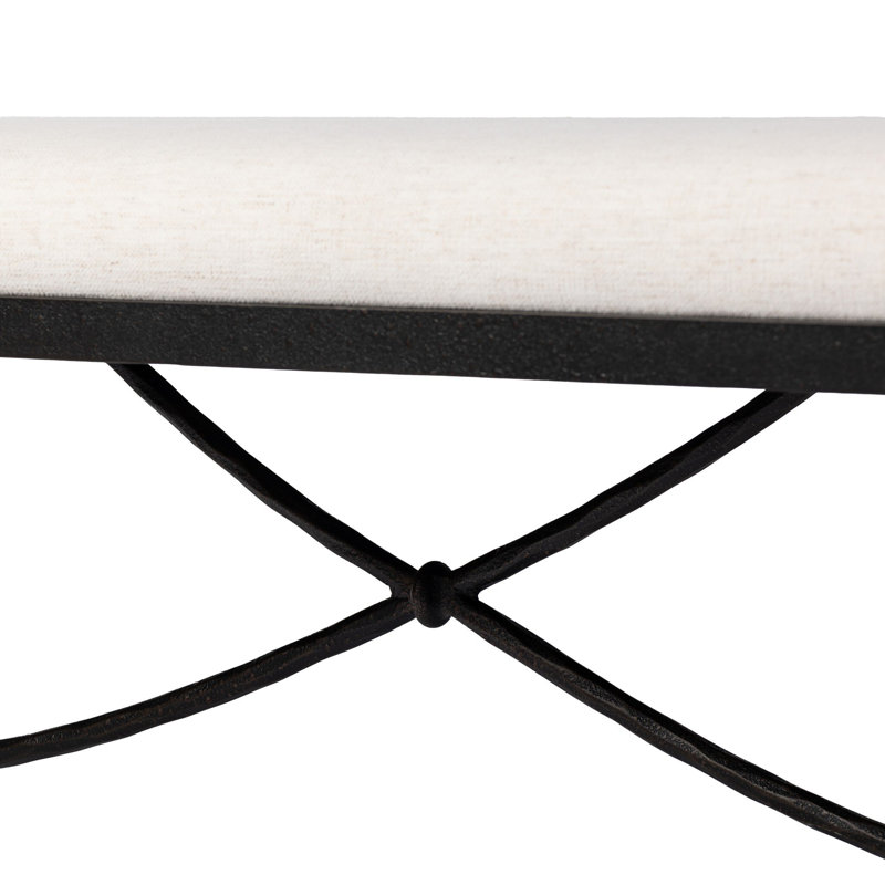 JADE Upholstered Bench, Crypton Nomad Snow