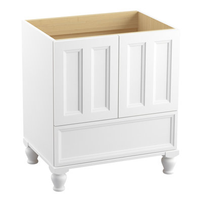 Base de meuble-lavabo 30 po Damask® avec pieds de meuble, 2 portes et 1 tiroir