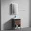 Meuble-lavabo simple 20 po avec plateau en céramique Courcelles-779345940
