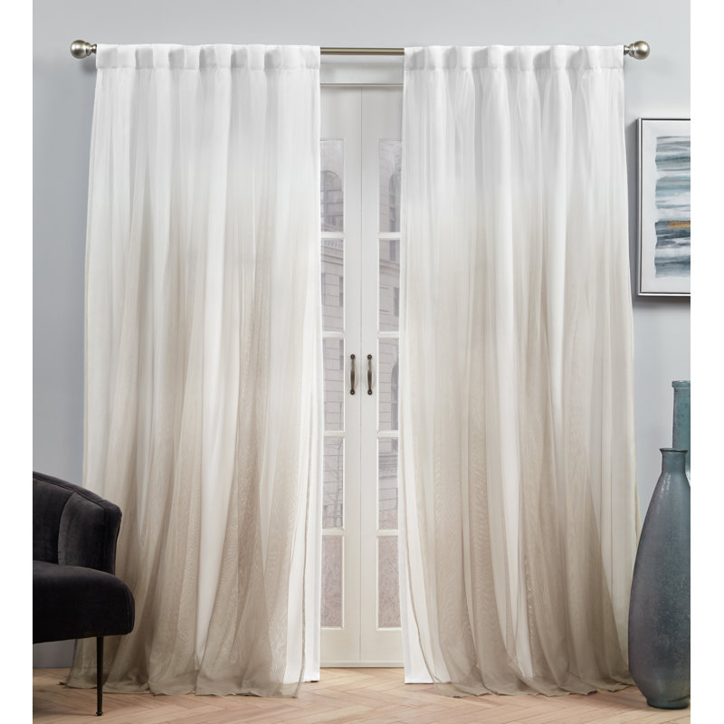 Dare Room Darkening Curtain Pair, Champagne, 52" W x 108" L