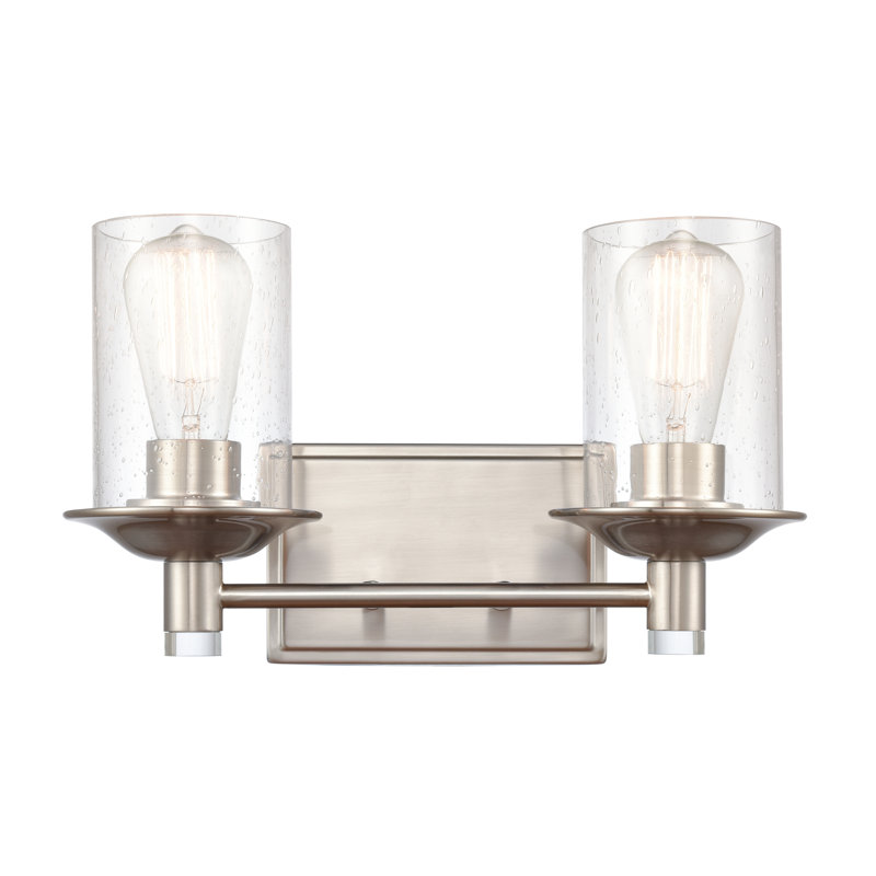 Hazelden 2 - Light Dimmable Vanity Light, Satin nickel, Incandescent