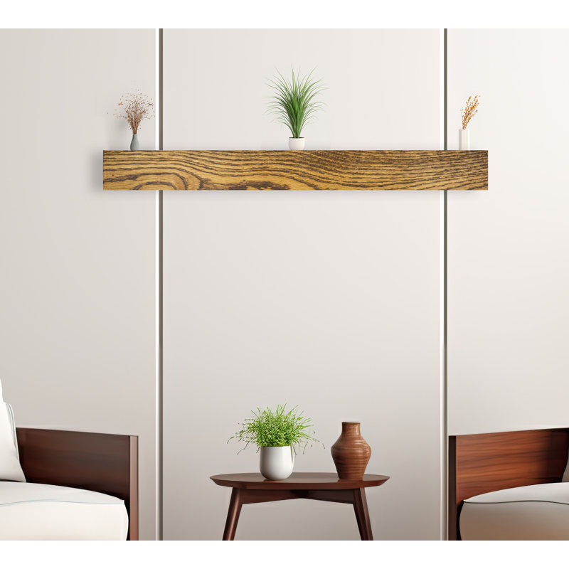 Tablette décorative Burdgick, Miel, H 5 po x l 40 po x P 6 po
