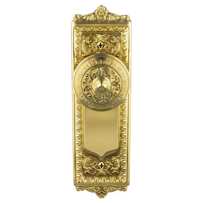 Egg & Dart Plate with Egg & Dart Door Knob