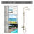 10 Inch Round Wall Mounted Rainfall Shower System with Handheld Sprayer, Brushed Gold-126019297