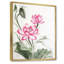 Lotus et la libellule I - reproduction sur toile-59709981-59709980