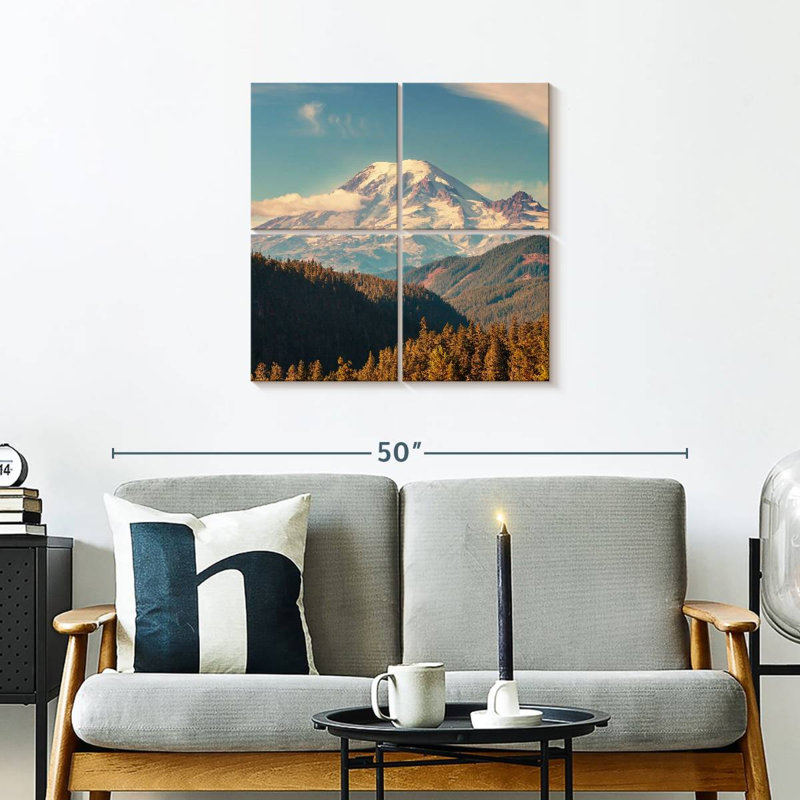 Mont Rainier Morning Glow, H 26 po x l 26 po