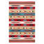 Tapis beige / rouge / bleu en laine tissé à plat Southwestern Eriksen-1512701334