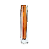 Square Tower Vase-Dark Amber