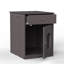 Enceinte de litière intérieure en bois pour chat avec tiroir, table d'appoint, table de chevet brune pour chat, cage-1515991889