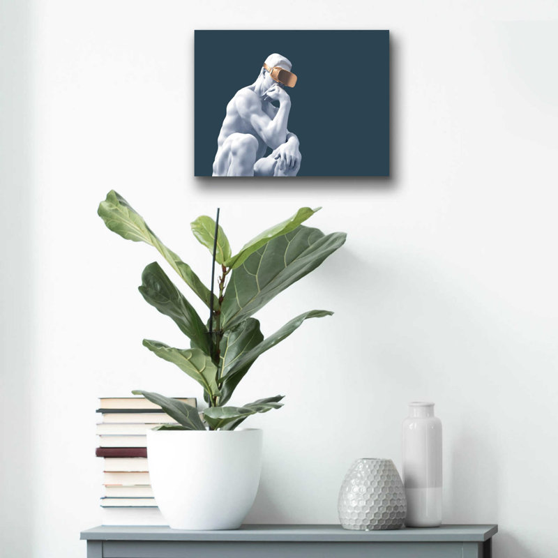 Metaverse Thinker par - Impression sans cadre, L 16 po x H 12 po