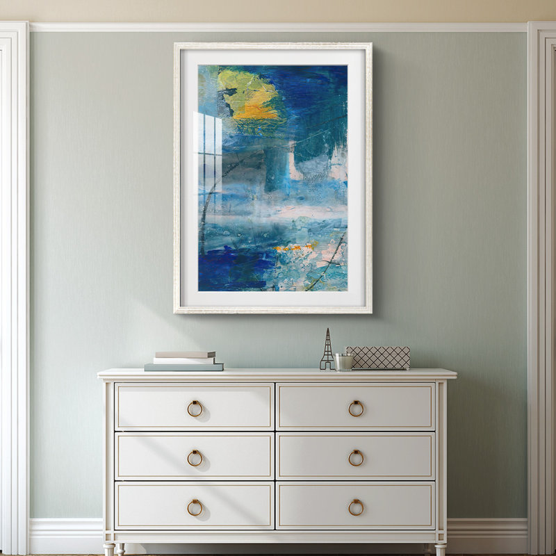 Spring Winds I -Framed Print, 25.5" H x 17.5" W, White