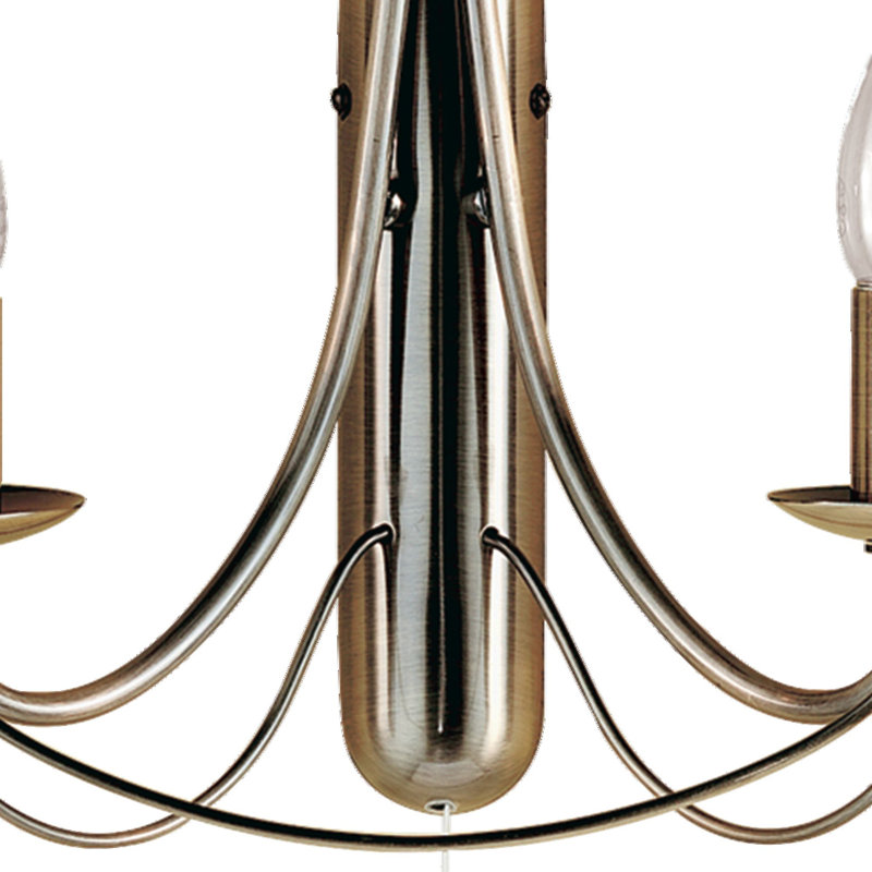 Arness Candle Wall Light, Antique Brass