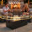  Outdoor Oversized Aluminum 4-piece Conversation Set With Firepit Table And 6-inch Cushion-182266635-182266634