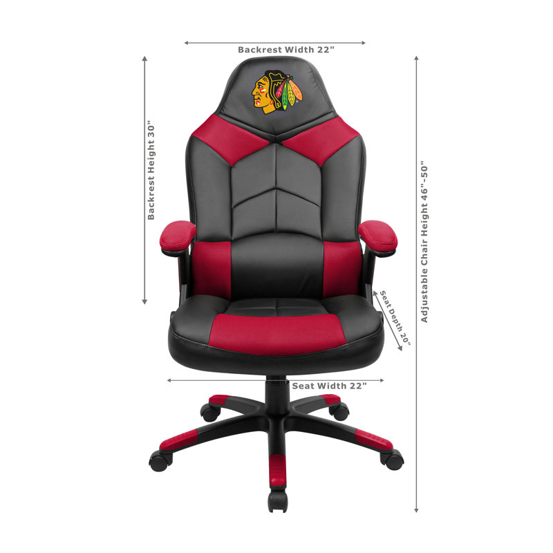 Fauteuil de bureau surdimensionné NHL, Blackhawks de Chicago