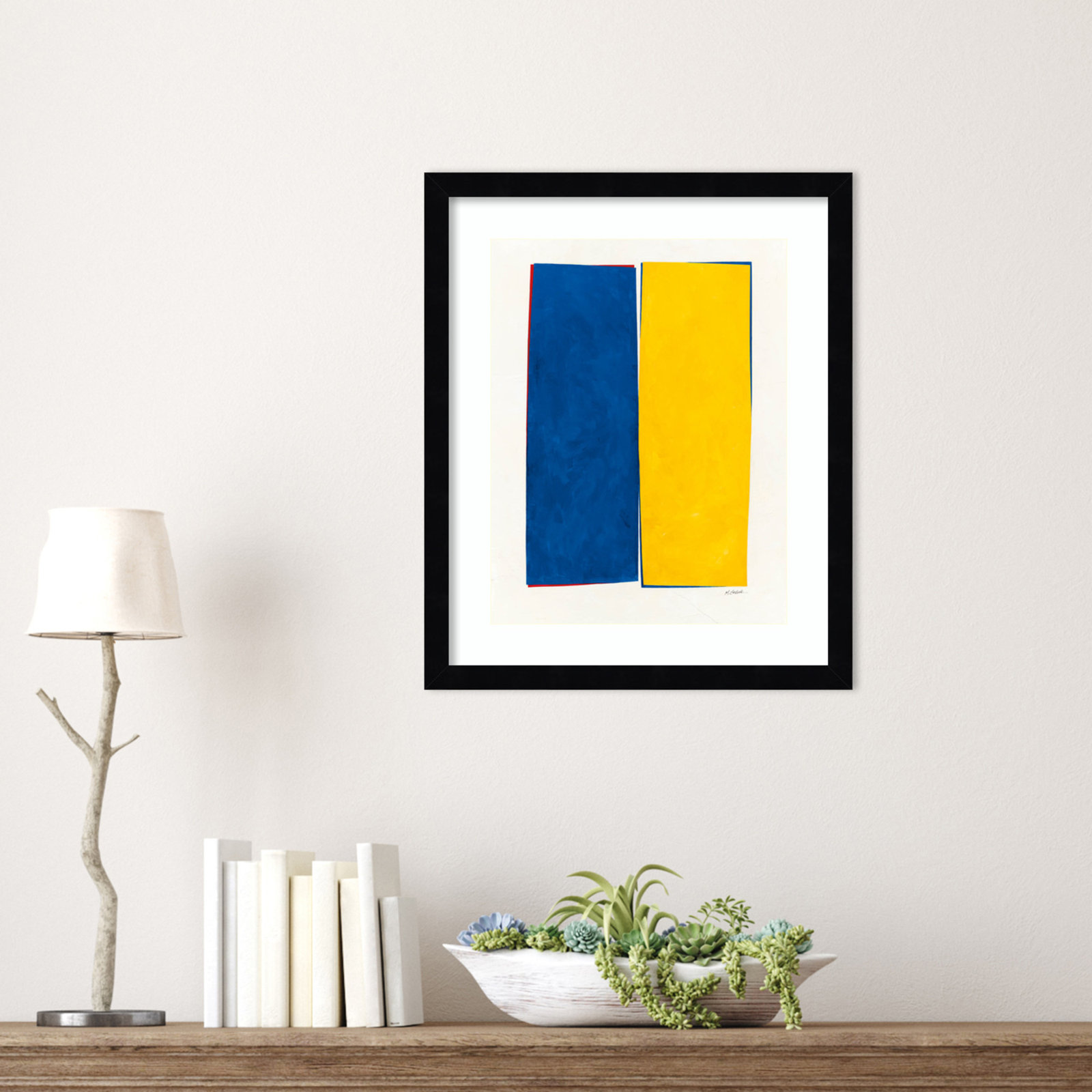 Monolithic I Wood Framed Wall Art Print, Black Framed, 17" H x 14" W