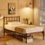 Ensemble de chambre configurable avec lit plateforme en fer-88661552-88661366