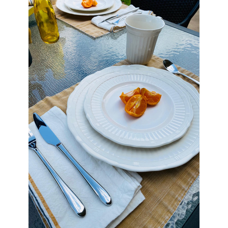 Red Vanilla Tuscan Villa 16 Piece Dinnerware Set, Service for 4