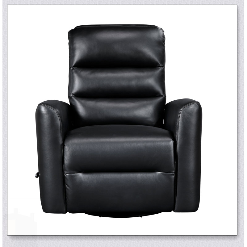 Fauteuil oscillant inclinable avec mouvement pivotant et revêtement en similicuir respirant pour un confort de salon luxueux