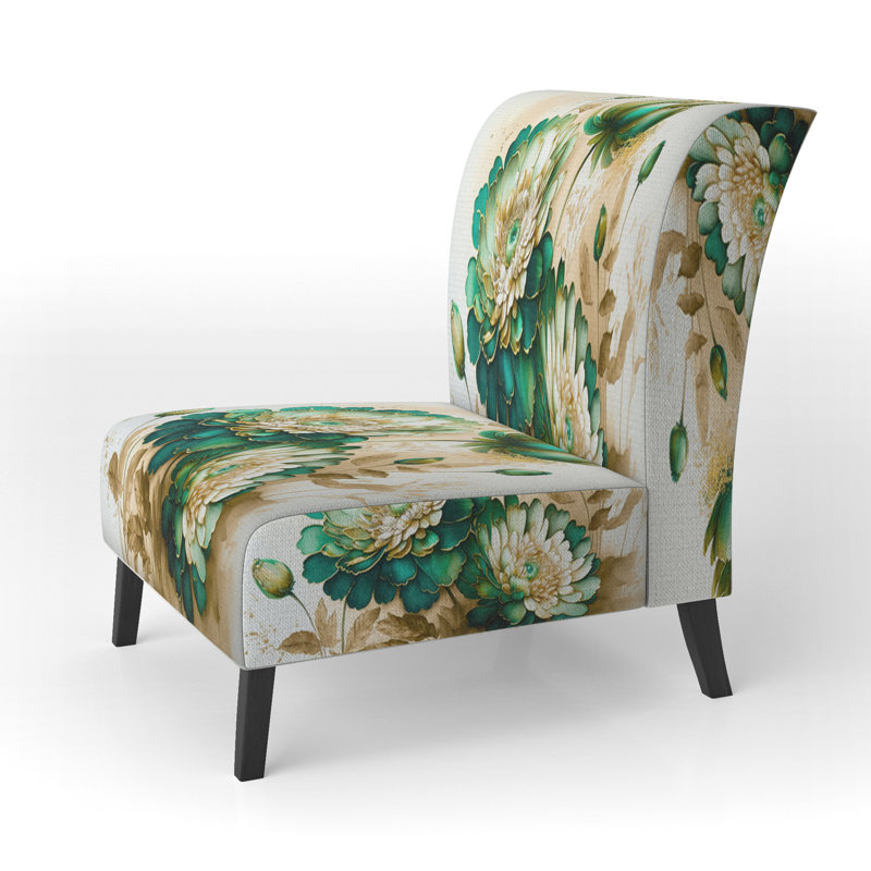 Fauteuil de chambre en velours de 21 po de largeur