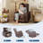 High Back Swivel Recliner Chair – Faux Leather Glider Single Sofa for Living Room – Manual Rocker, Padded Armrests, Lumbar Support, Upholstered Comfort – for Nursery-430658135