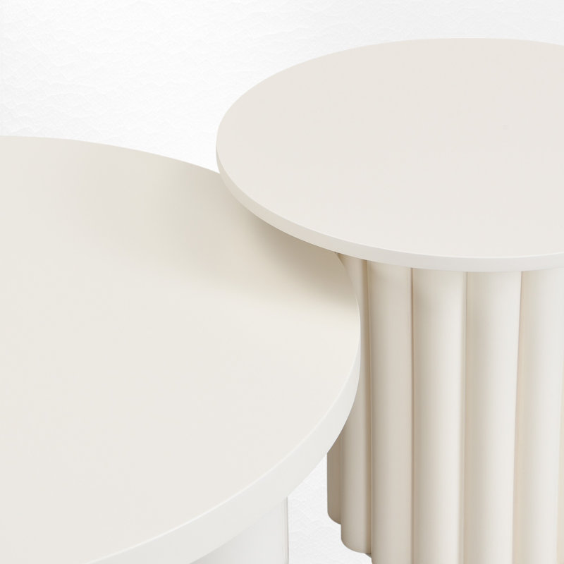 Ensemble de 2 tables basses rondes