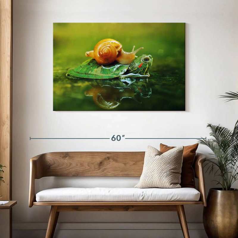 Brampt Snail On Turtle, 30" H x 45" W
