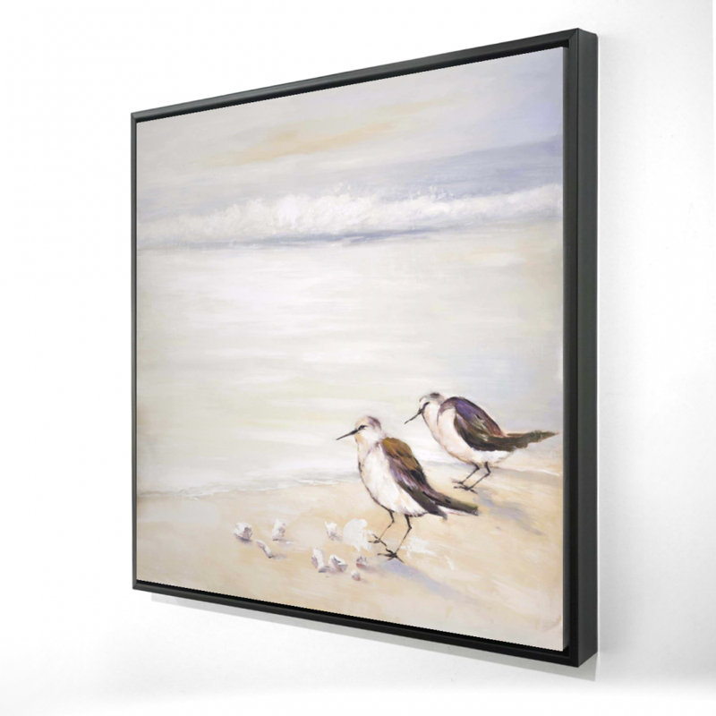 " Two Sandpipers On The Beach "