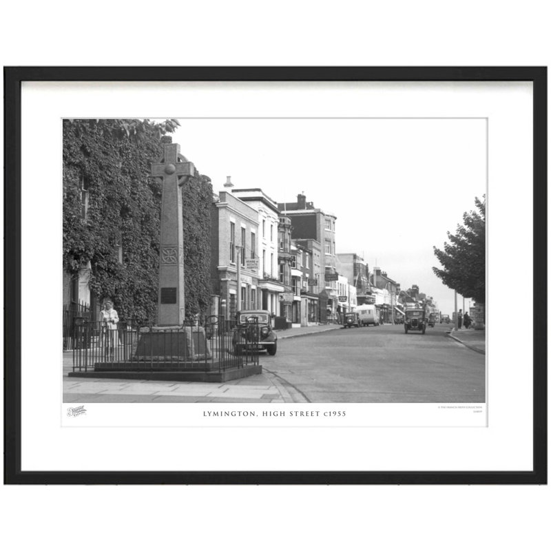 Lymington, High Street C1955 by Francis Frith - Single Picture Frame Print, 45cm H x 60cm W x 2.3cm D