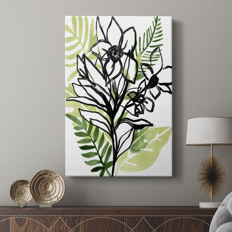 Carnet de croquis tropical II - galerie Cavas personnalisée, H 36 po x l 24 po