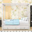 Lit plateforme à baldaquin 3 tiroirs avec lit gigogne simple-948411579