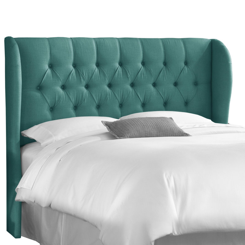 Elsa Upholstered Headboard, King, Bella Light Gray Performance Velvet