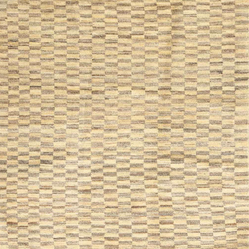 Tapis beige contemporain, Carré 6 pi