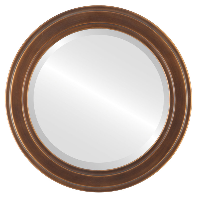 Miroir décoratif biseauté traditionnel Wimbled, 33 po x 33 po