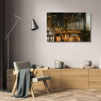Chicago River at Night
