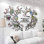 Décoration murale, cadre photo, collage, autocollants muraux en acrylique 3D amovibles pour salon avec cœur rouge et citation «Family Like Branches» sur un arbre