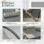 Chaise berçante d'extérieur en métal Jarman