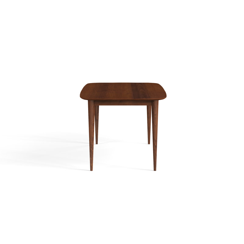 Couey Maple Solid Wood Dining Table, 29" H x 60" L x 36" W, Walnut