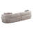 114" Modern Curved L-Shaped Modular Chenille Sofa With 4 Pillows-1467635049