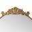 Wall Mounted Arched Full Body Mirror with Vintage Ornate Carved Applique on Top-114796859