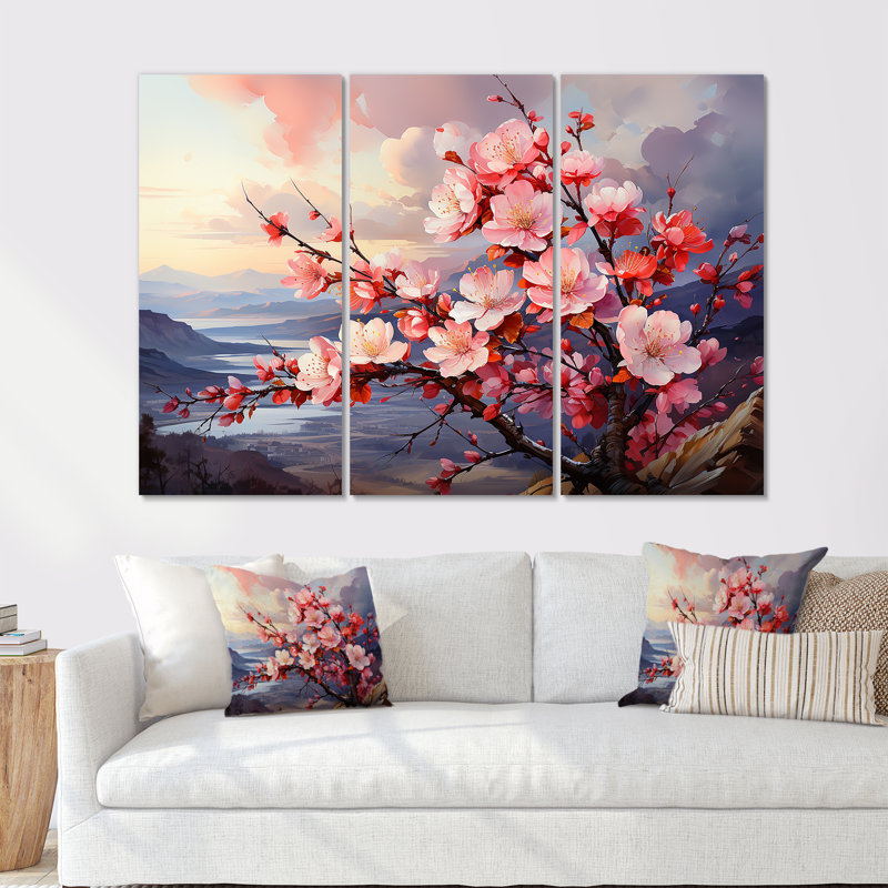 Ensemble d'art sur toile Norcross, Toile tendue, H 40 po x l 60 po x P 1 po