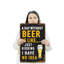 Panneau en plastique 13 "x 20" A Day Sans Beer-119530283